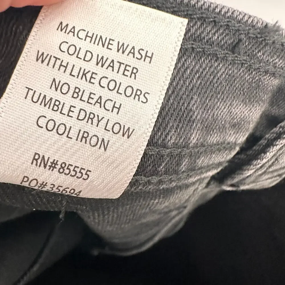 PISTOLA NWT Evereve Penny Utility High Rise Wide Leg Black Denim Collins // 24